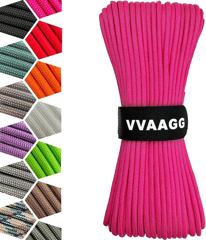 VVAAGG 1000 Paracord Rope, 50ft 12 Strand Parachute Cord by ParacordSpecialist