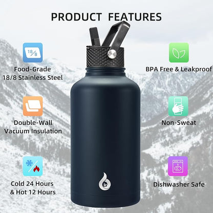 BJPKPK Half Gallon Insulated Water Bottles - Image 3