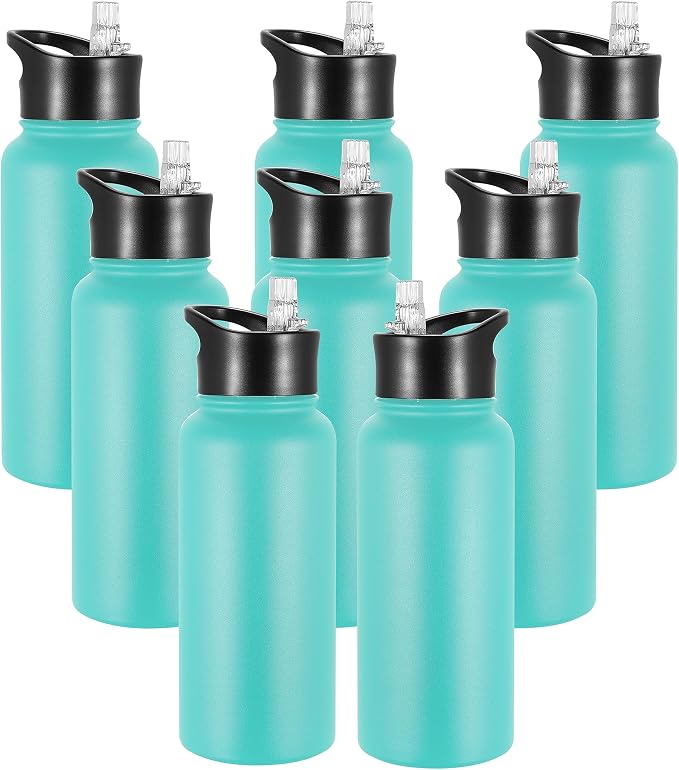 VEGOND 32 oz Insulated Water Bottle Bulk Stainless Steel Metal Water Bottles by VEGOND