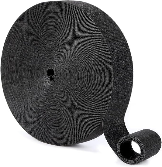1/2In x 100Ft Reusable Cable Ties Hook and Loop Roll | Tie Down Straps by LoopStraps
