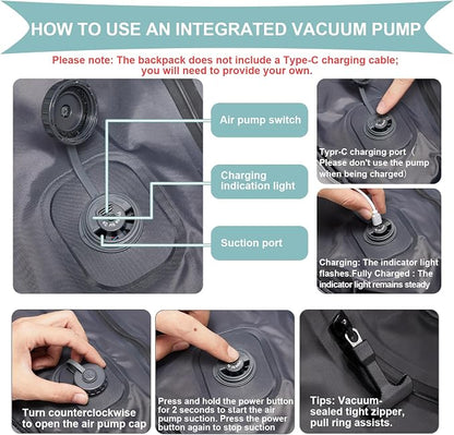 coowoz Vacuum Backpack Travel - Image 3
