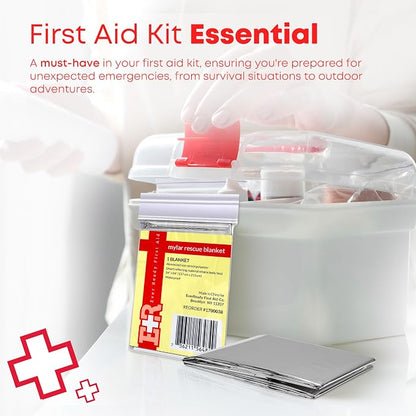 Mylar Emergency Thermal Blankets – Large 54” x 84” Silver Survival Blankets - Image 7
