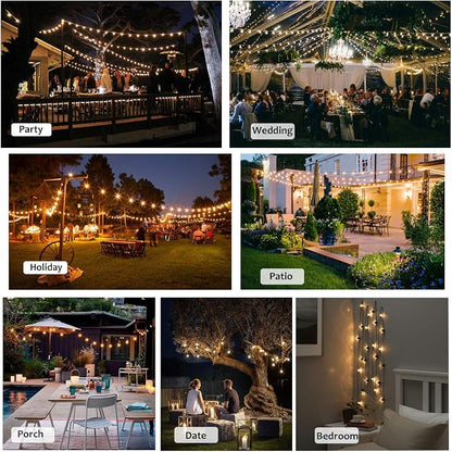 DAMAING Outdoor String Lights LED 50Feet G40 Globe Patio Lights - Image 9
