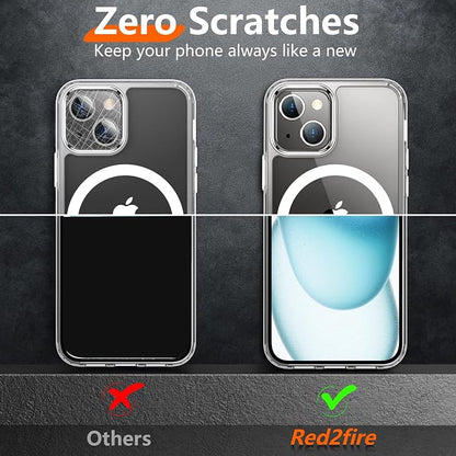 Red2Fire Magnetic for iPhone 15 Plus Case for iPhone 14 Plus Case Clear - Image 6