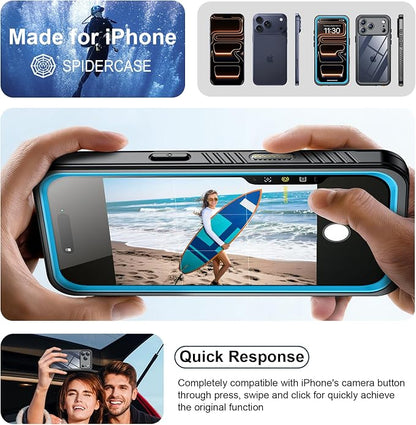 SPIDERCASE for iPhone 17 Pro Max Case Waterproof, Built-in Lens & Screen - Image 7