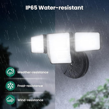 70W 7000LM LED Flood Lights Outdoor 2 Packs, Switch Controlled Security Lights - Image 5