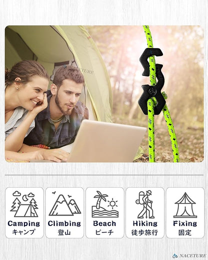 NACETURE Aluminum Alloy Rope Tensioner Tent Guyline Cord Adjuster - Image 4