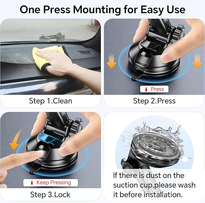 GPS Suction Cup Mount for Garmin GPS Mount【Strong suction】Replacement GPS Dash - Image 6