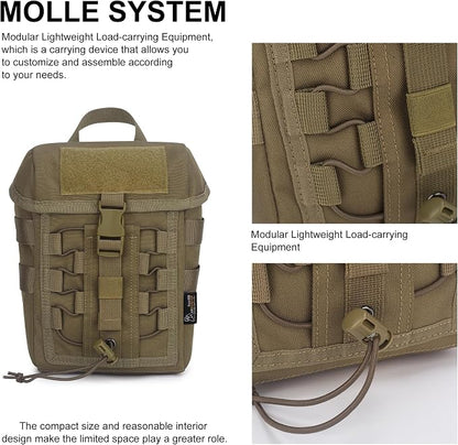 Mardingtop Molle Admin Pouch, EDC Pouch, Tactical Drawstring Pouch, Utility - Image 4