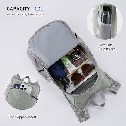 Uselike 10L Small Hiking Backpack Travel Daypack Lightweight Packable Back Pack - Image 5