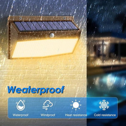 2 Pack 368 LED Solar Lights Outdoor Motion Sensor, Solar Fence Light - Image 3