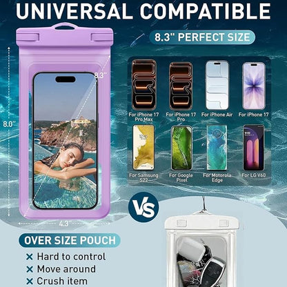 Waterproof Phone Pouch, with Interior Card Pocket, Large Waterproof Phone Case - Image 2