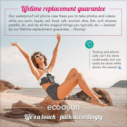 Eco Sun Waterproof Phone Pouch & Floating Wrist Strap Bundle – Waterproof Phone - Image 5