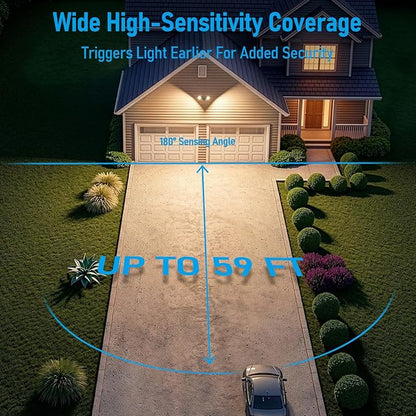 LEONLITE COB LED Security Light, Motion Sensor Outdoor Lights, Dusk to Dawn - Image 3