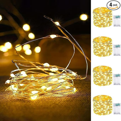 4-Pack Fairy Lights Battery Operated by EXF