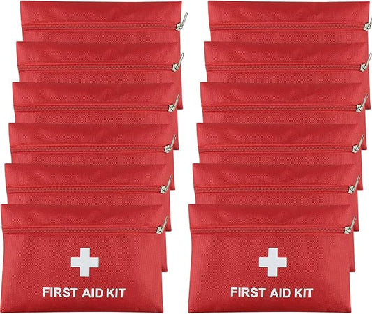 AOUTACC 12 Pack First Aid Kit Empty Bag, Travel Empty First Aid Kit Pouch Bag by AOUTACC