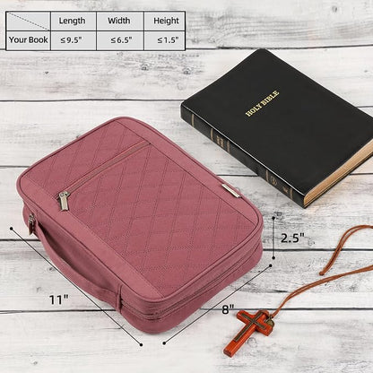 FINDCOZY Bible Cover for Women, Durable Carrying Book Case Church Bag for - Image 6