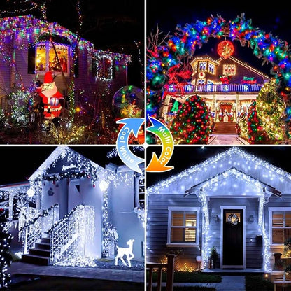 88FT 240LED Connectable String Lights Indoor Outdoor Clear Wire, Cold - Image 7