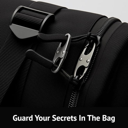zelin Zipper Clips Anti Theft, Double Opening S Carabiner Theft Deterrent - Image 4