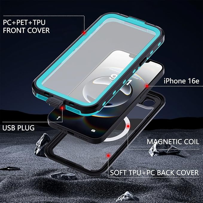 AICase for iPhone 17e/iPhone 16e Case Waterproof - Image 5
