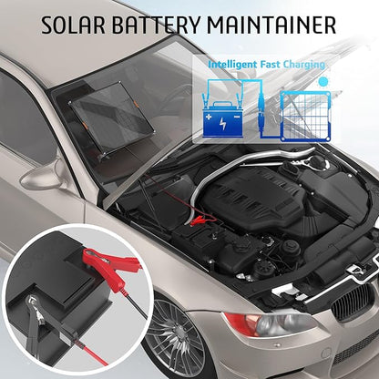 OYMSAE12V Solar Battery Charger ，10W Waterproof Solar Battery Maintainer - Image 4