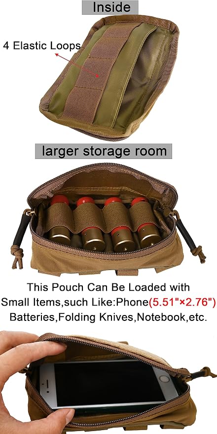 Tactical Molle Admin Pouch Chest Rig Small Molle Chest Pouch Utility MOLLE/Belt - Image 5