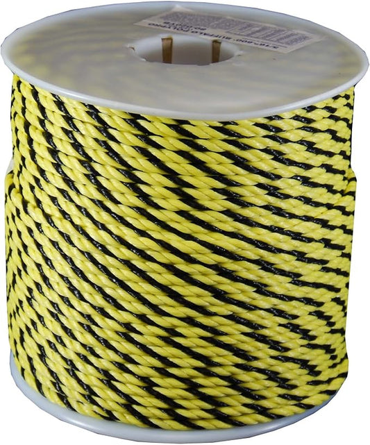 T.W Evans Cordage Co. 80-010YB 1/4 by 600-Feet Twisted Polypro Rope by T.W+.+Evans+Cordage+Co.