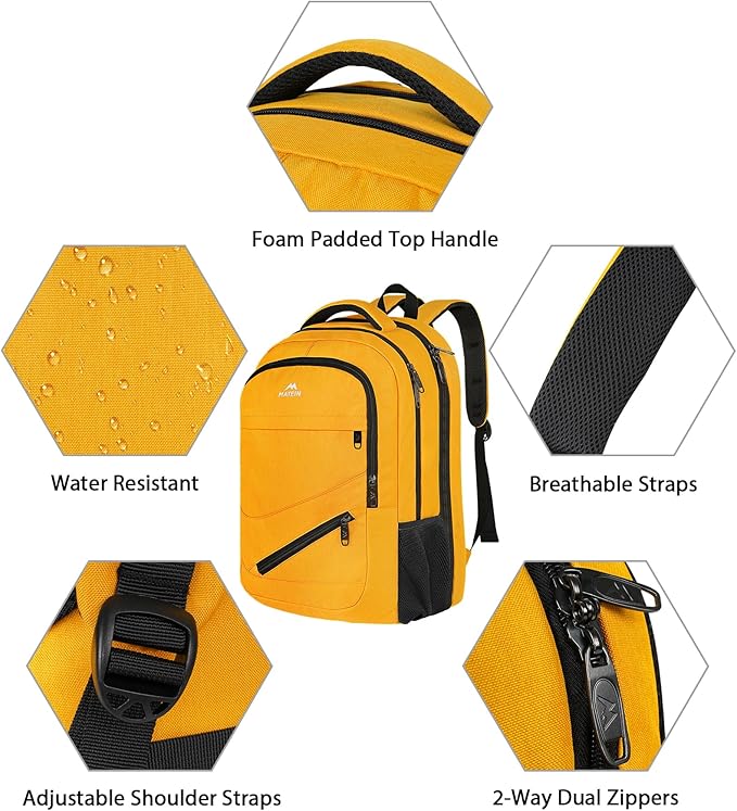 MATEIN 17 Inch Travel Backpack, Water Resistant Commute Work Carryon Bag - Image 7