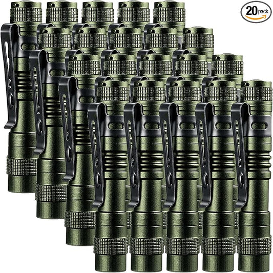 Beieverluck 20 Pack Pen Light Flashlight Mini Small Flashlight by Beieverluck