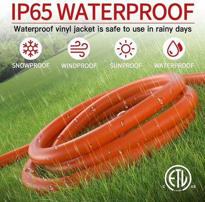 200 FT 12 Gauge Extension Cord Outdoor, Heavy Duty Weatherproof & Flame - Image 7