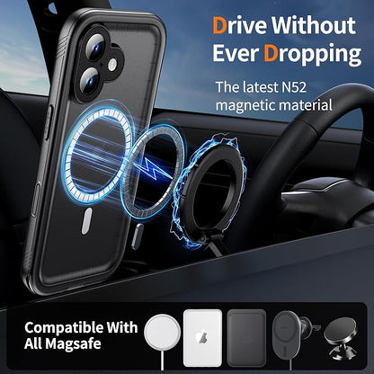 Cozycase for iPhone 17 Waterproof Case Full-Body Bumper Shockproof Dustproof - Image 2