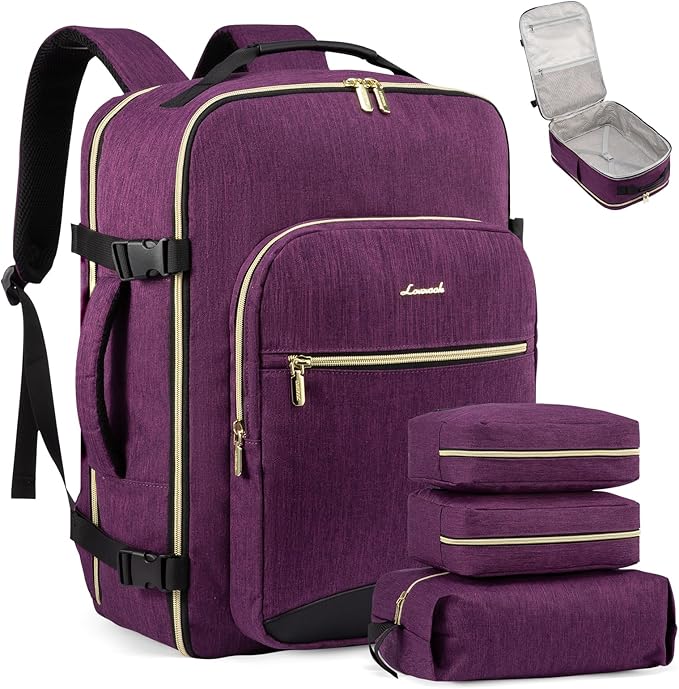 LOVEVOOK Travel Backpack for Women & Men 40L, Airline Approved Carry On by LOVEVOOK