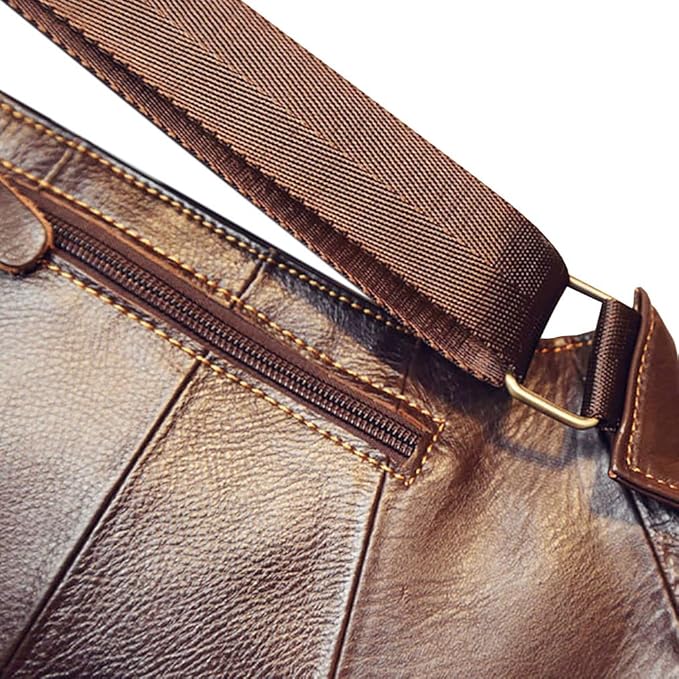 Leather Sling Bag Backpack for Men Women Crossbody Shoulder Chest Day Pack - Image 4