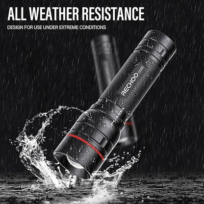 RECHOO Rechargeable Flashlights High Lumens, 2 Pack G1000 Super Bright Flash - Image 7