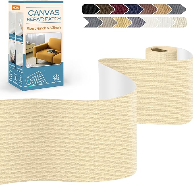 KING MOUNTAIN Canvas Repair Tape, Outdoor Gear Patch, 4×63 Inches, Waterproof by ForABetterHomeLife