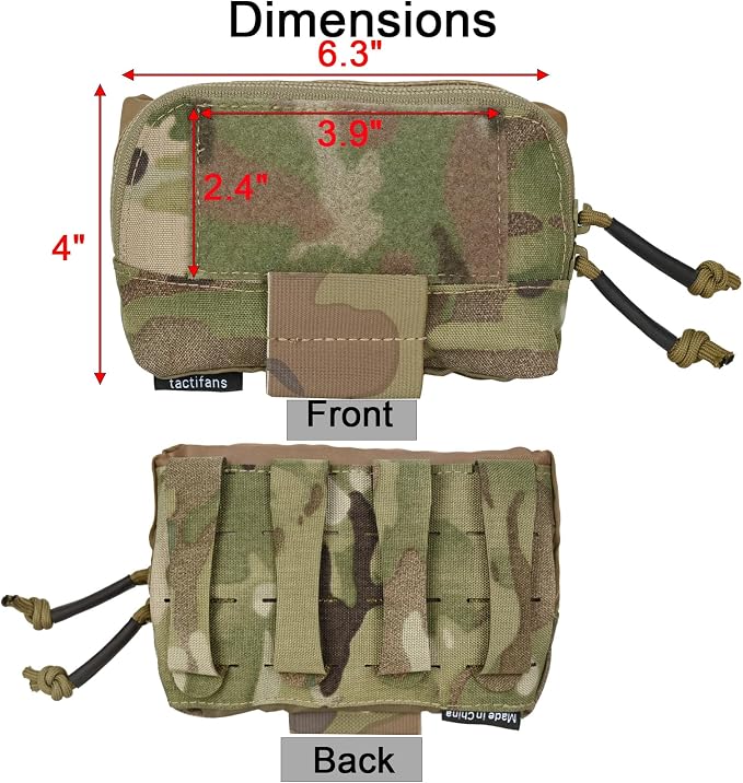 Tactical Molle Admin Pouch Chest Rig Small Molle Chest Pouch Utility MOLLE/Belt - Image 2