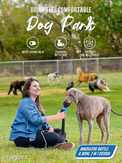 lesotc Dog Water Bottle, Portable Water Dispenser - Image 5