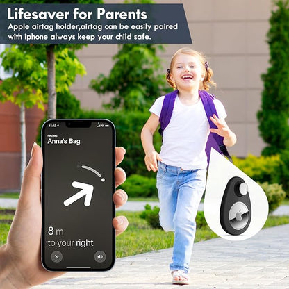 for Airtag Holder for Kids Hidden 2 Pack GPS Tracker Case, Anti-Removal - Image 4