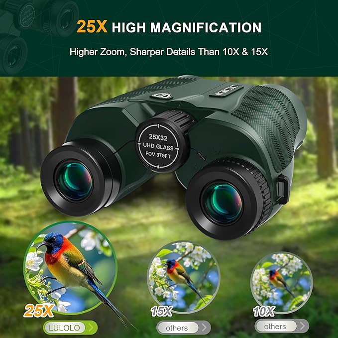 25x32 UHD Compact Binoculars for Adults High Powered - Image 2