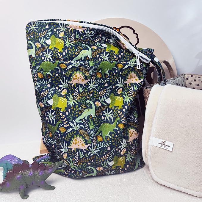 Mama Koala Wet Dry Bags, Portable Washable Reusable Baby Cloth Diapers Bags - Image 5