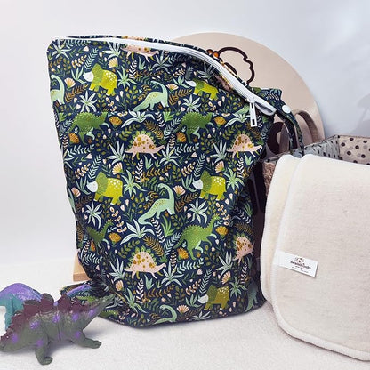 Mama Koala Wet Dry Bags, Portable Washable Reusable Baby Cloth Diapers Bags - Image 5