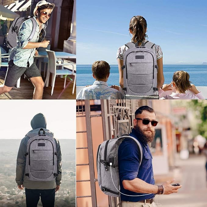 Tzowla Travel Laptop Backpack Water Resistant Anti-Theft Bag - Image 8