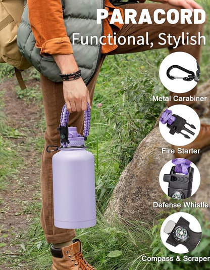 Half Gallon Water Bottle Insulated - 64 oz Water Bottle - Image 6