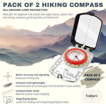 Trekker's Compass Crew Professional Military Lensatic Compass - Image 3
