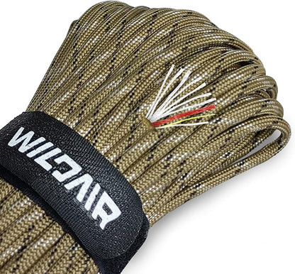 WILDAIR Paracord Survival Paracord Parachute Fire Cord Survival Ropes 4-in-1 by WILDAIR