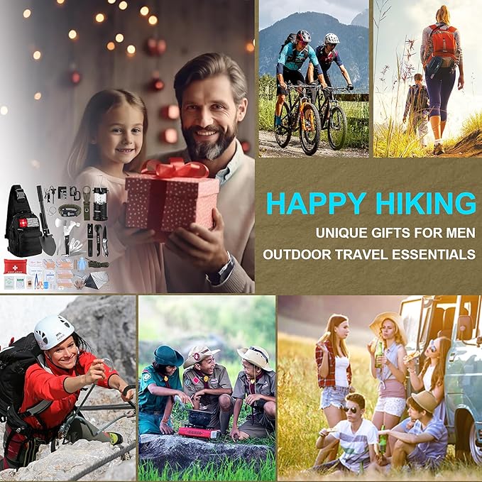 Survival Kit, Gifts for Christmas Men, First Aid Kit - Image 7