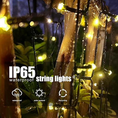 Selarlyt 2 Pack 200LED Solar Christmas Lights Outdoor, 72FT Solar String Lights - Image 3
