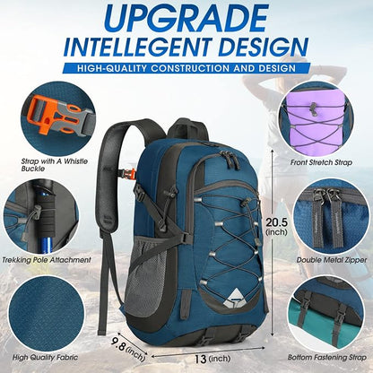 IGOLUMON Hiking Backpack 40L Packable Lightweight Camping Backpack Men Women - Image 2