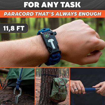 Paracord Bracelets for Men and Women – Adjustable Survival Paracord Bracelet - Image 6