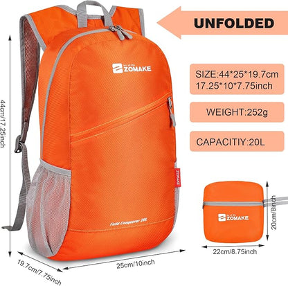 ZOMAKE Lightweight Packable Backpack, Foldable Backpacks Small Daypack - Image 2